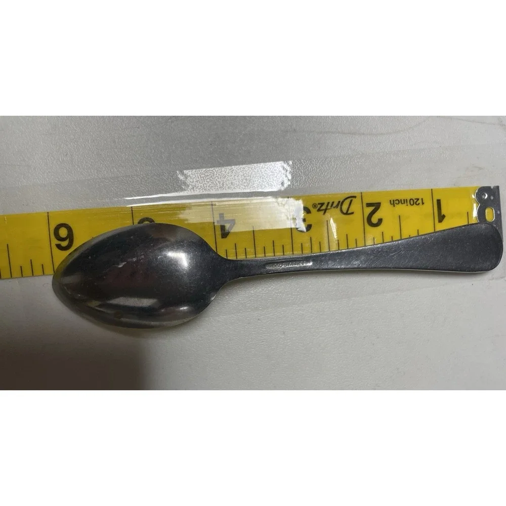 NSD mchsb Engraved Stamped Spoon SILCO Stainless‎ Vintage